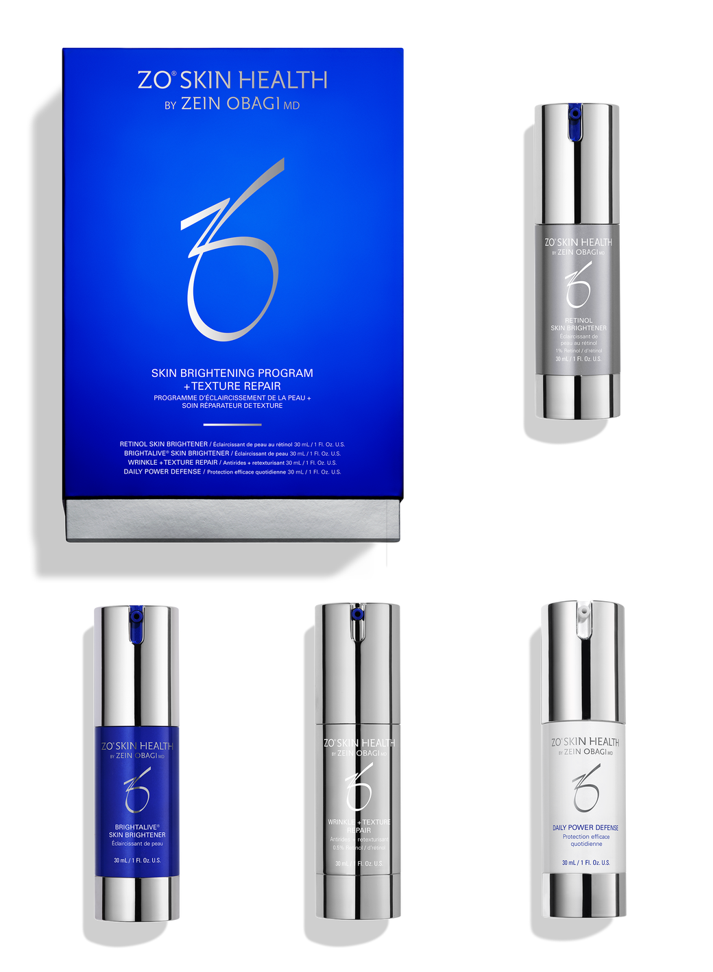 ZO Skin Health Skin Brightening Program + Texture Repair Kit